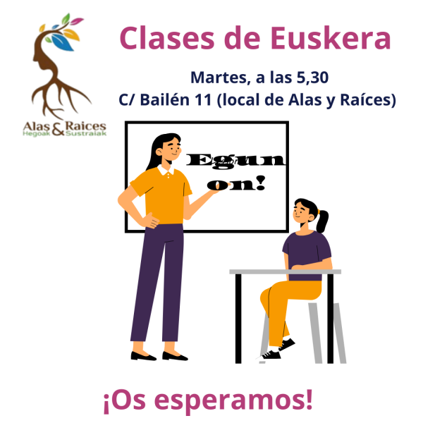 Cartel clases euskera