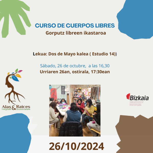 Cartel curso cuerpos libres 2610